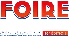 Logo blanc Foire de Strasbourg 93eme édition