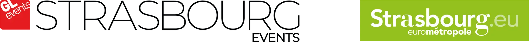 Logo GL events, Strasbourg events et Strasbourg.eu