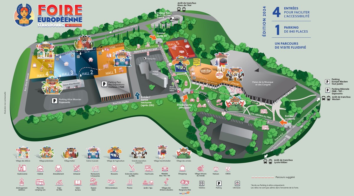 Plan de la Foire